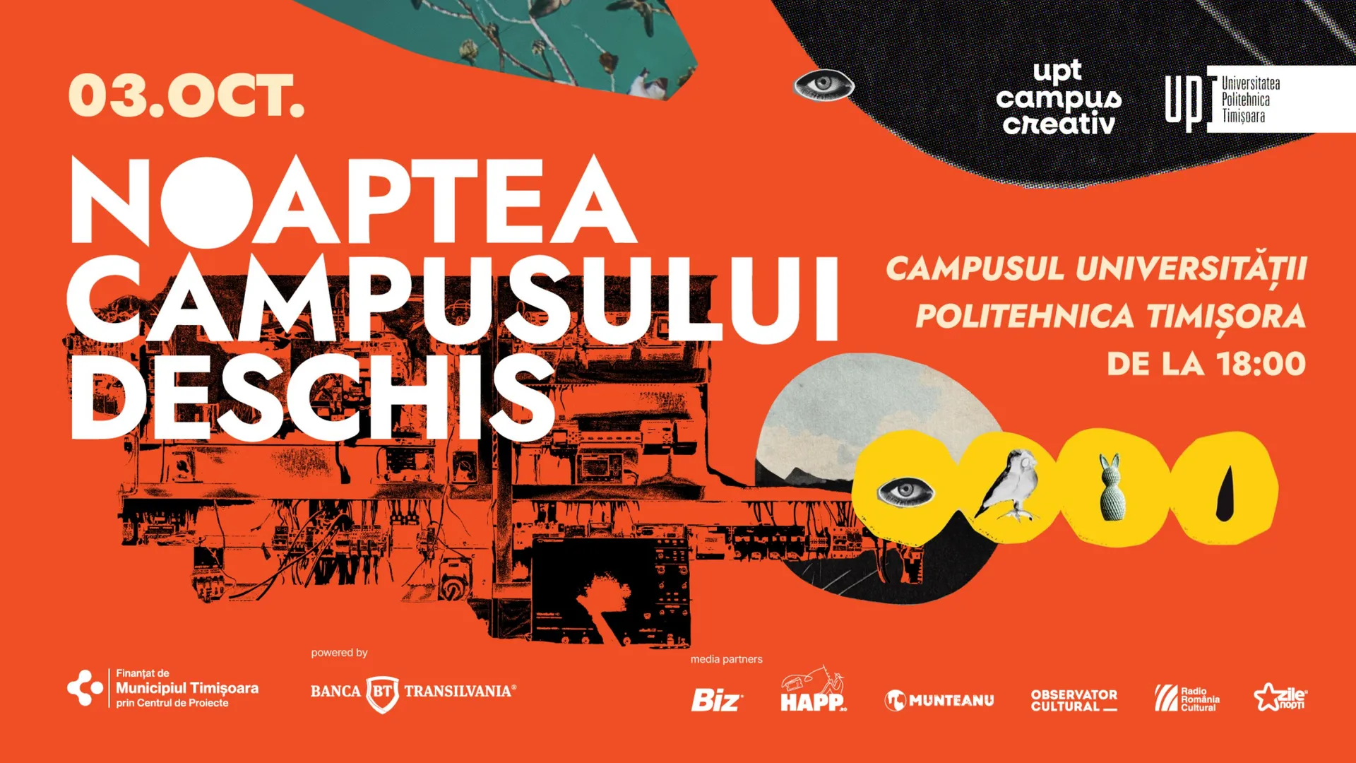 Noaptea Campusului Deschis revine la UPT. O seară în care universitatea devine spațiul de întâlnire al întregii comunități