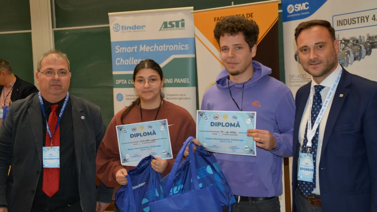 Studenții UPT - locul 1 pe țară la competiția Smart Mechatronics Challenge