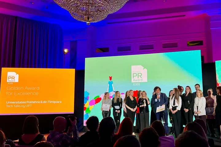 Tech Talks by UPT – Golden Award for Excellence la Romanian PR Award 2025