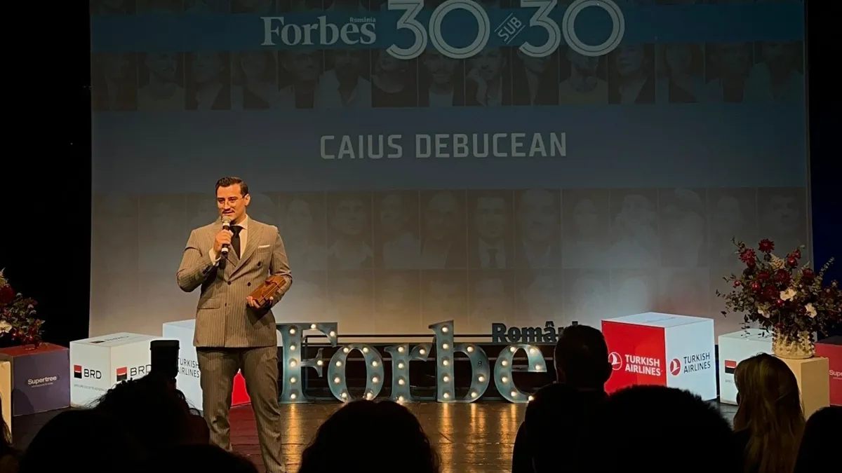 Caius Debucean, absolvent și doctorand al Universității Politehnica Timișoara, premiat de Forbes în cadrul Galei „30 sub 30”