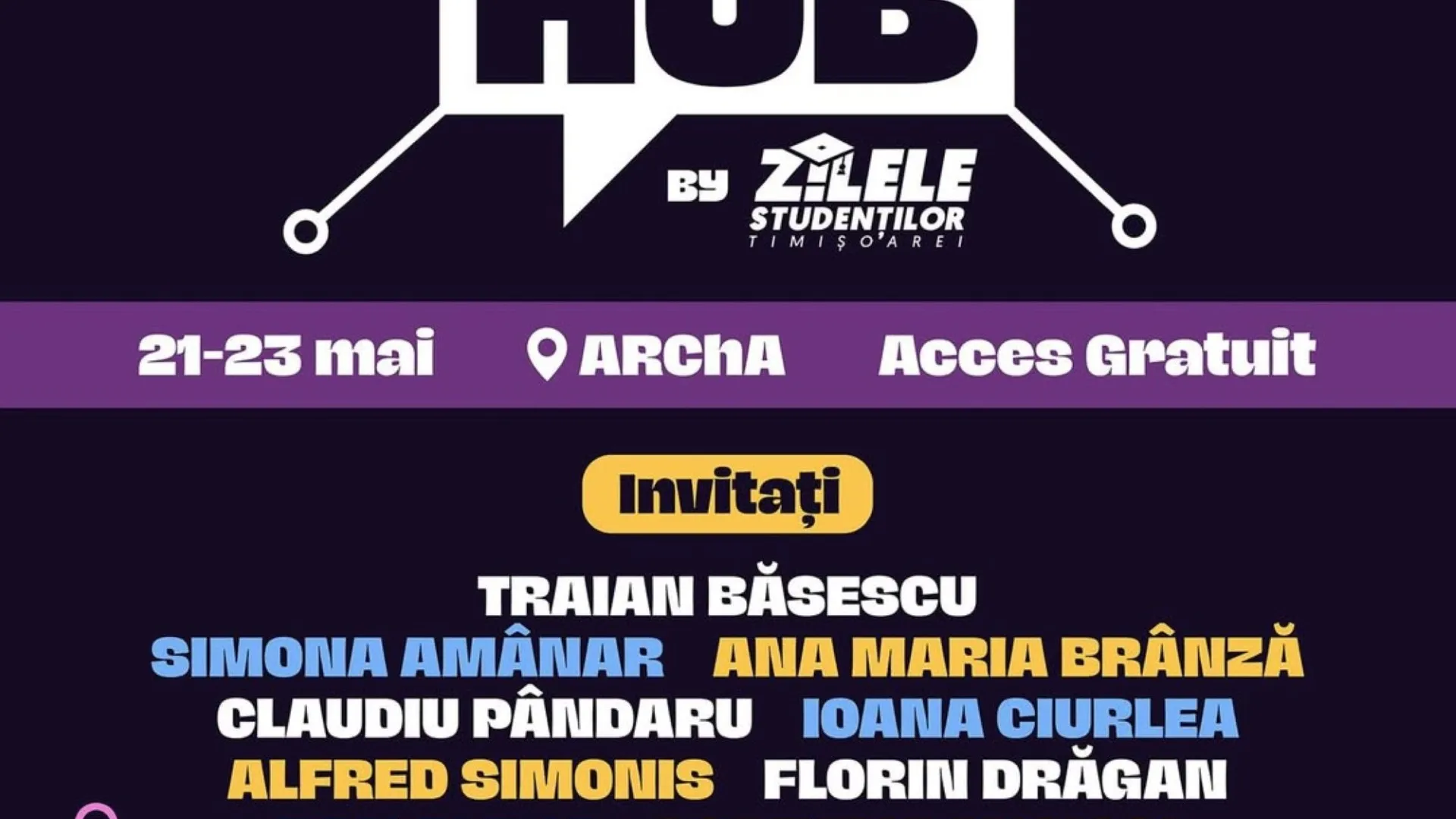 Zilele Studenților Timișoarei 2026: trei zile de muzică, idei și experiențe între generații, cu Traian Băsescu invitat special la Young Hub